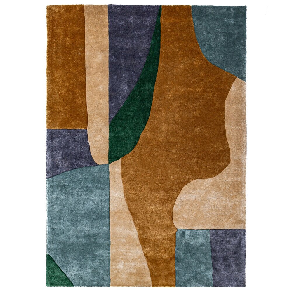 Abstract viscose vloerkleed - Polaris Kleurrijk