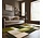 Abstract vloerkleed - Collage Groen