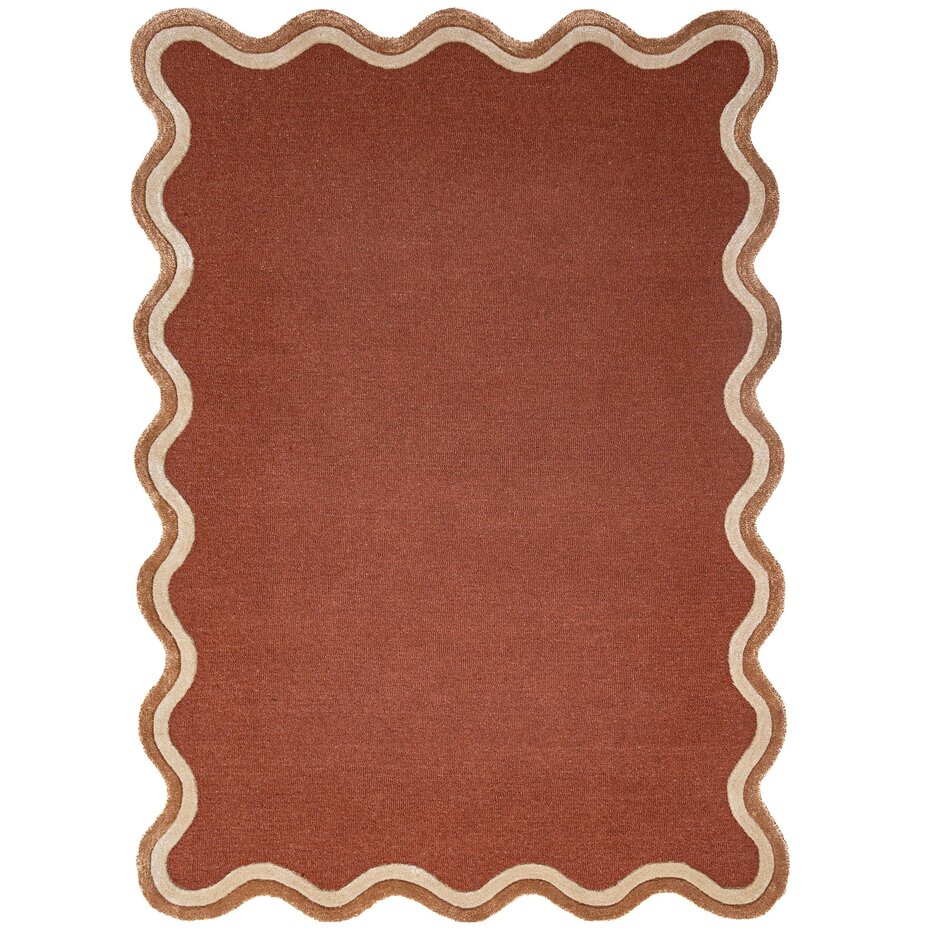 Organisch wollen vloerkleed - Rivo Terracotta