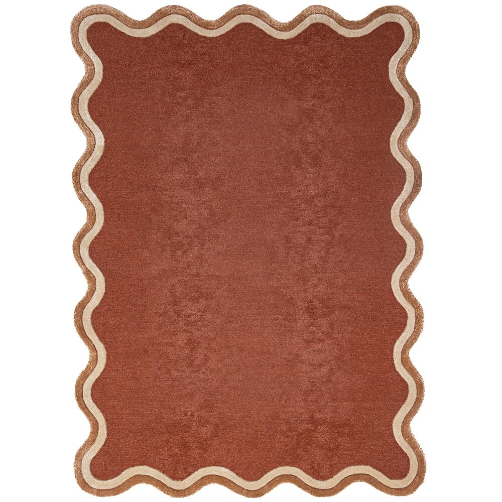 Organisch wollen vloerkleed - Rivo Terracotta
