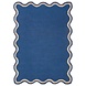 Organisch wollen vloerkleed - Rivo Blauw Organisch wollen vloerkleed - Rivo Blauw