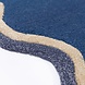 Organisch wollen vloerkleed - Rivo Blauw Organisch wollen vloerkleed - Rivo Blauw