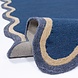 Organisch wollen vloerkleed - Rivo Blauw Organisch wollen vloerkleed - Rivo Blauw
