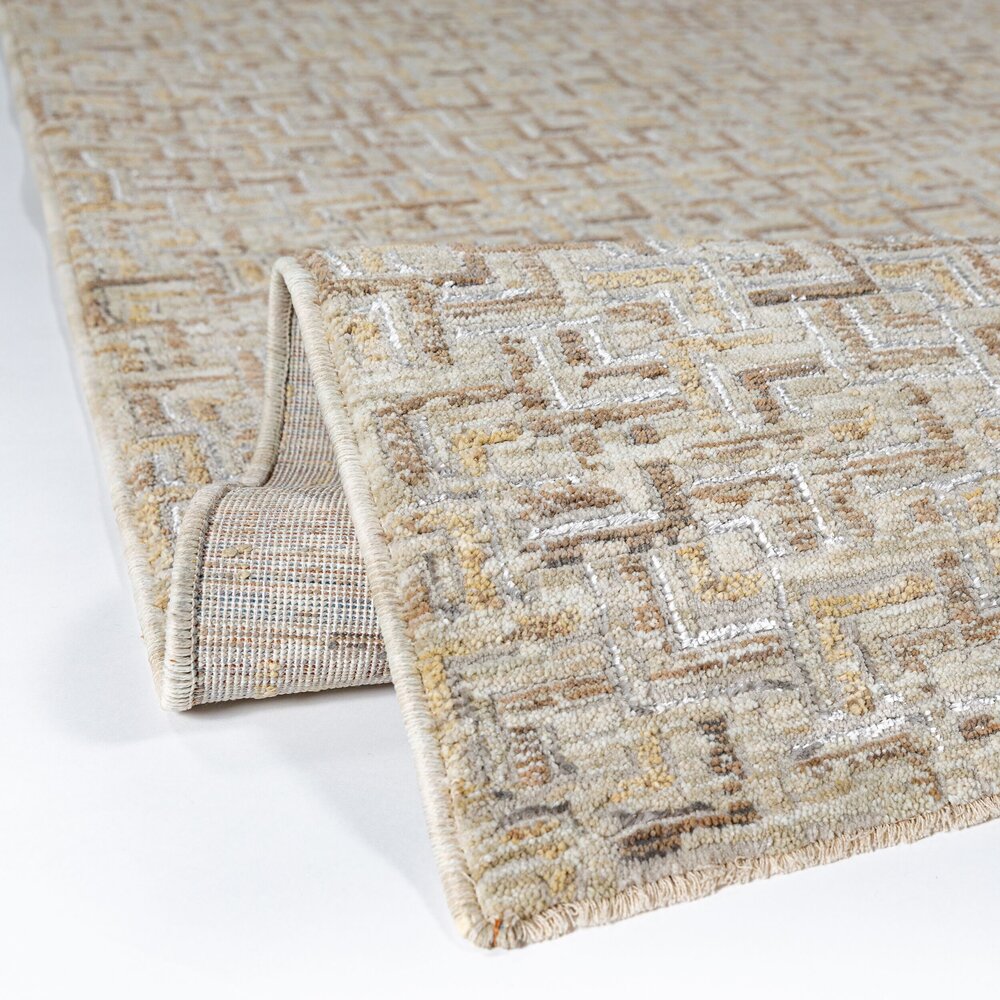 Geometrisch vloerkleed - Kado Naturel/Beige Geometrisch vloerkleed - Kado Naturel/Beige