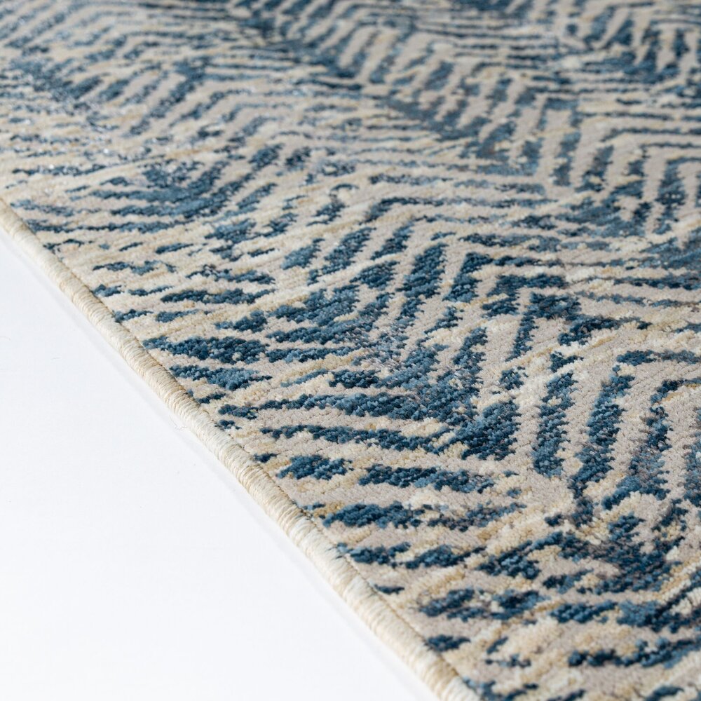 Abstract vloerkleed - Lua Blauw Abstract vloerkleed - Lua Blauw