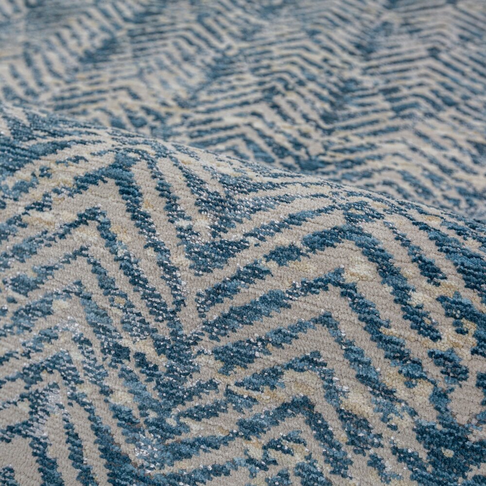 Abstract vloerkleed - Lua Blauw Abstract vloerkleed - Lua Blauw