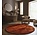 Rond modern wollen vloerkleed - Gigi Terracotta