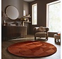 Rond modern wollen vloerkleed - Gigi Terracotta