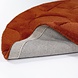 Rond modern wollen vloerkleed - Gigi Terracotta