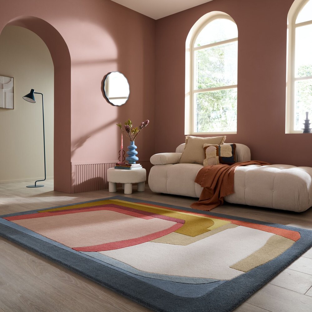 Wollen vloerkleed - Elwin Kleurrijk Wollen vloerkleed - Elwin Kleurrijk