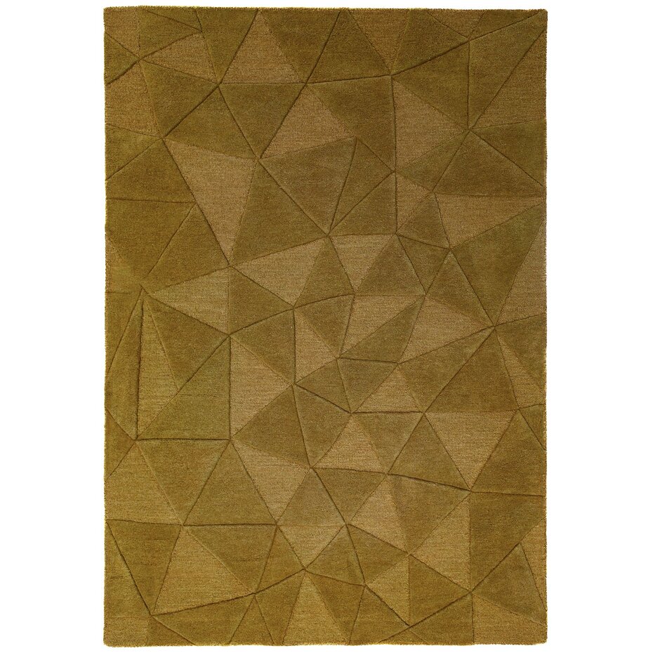 Wollen vloerkleed - Shard Geo Goud Wollen vloerkleed - Shard Geo Goud