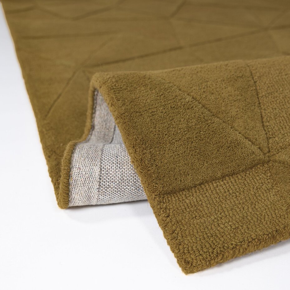 Wollen vloerkleed - Shard Geo Goud Wollen vloerkleed - Shard Geo Goud