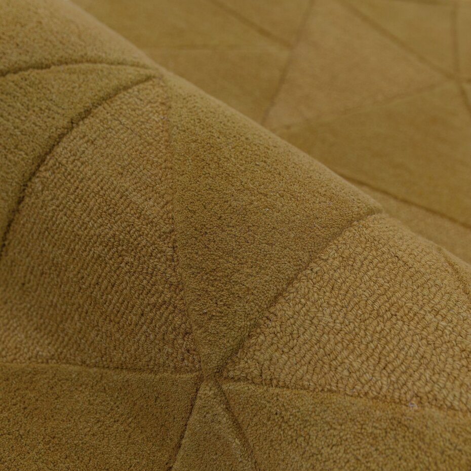 Wollen vloerkleed - Shard Geo Goud Wollen vloerkleed - Shard Geo Goud