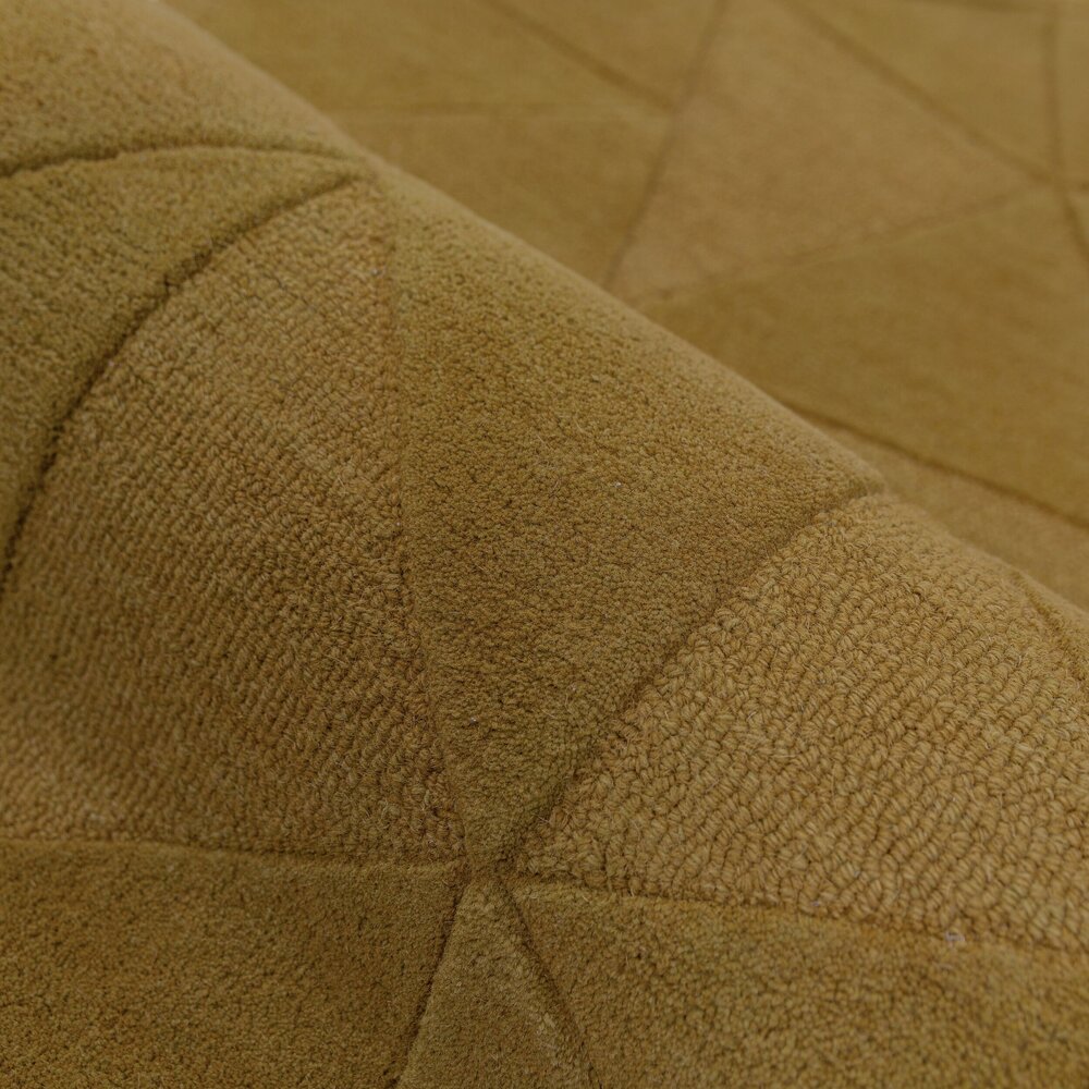 Wollen vloerkleed - Shard Geo Goud Wollen vloerkleed - Shard Geo Goud