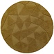 Rond wollen vloerkleed - Shard Geo Goud Rond wollen vloerkleed - Shard Geo Goud