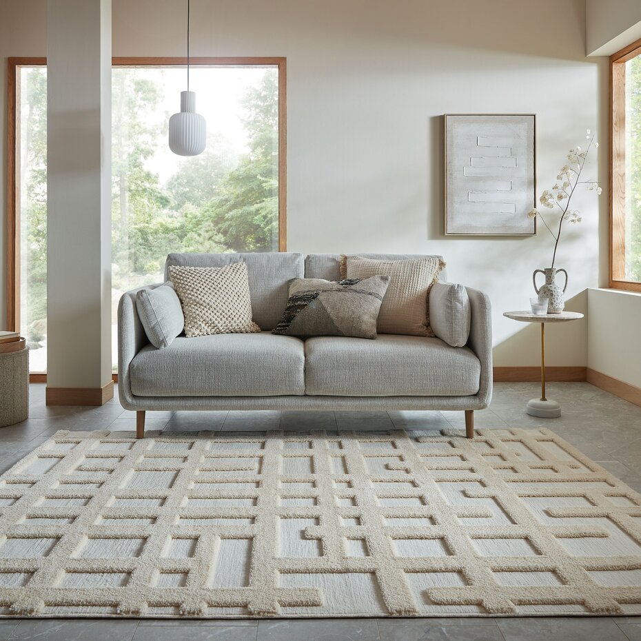 Modern vloerkleed - Elevado Creme Modern vloerkleed - Elevado Creme