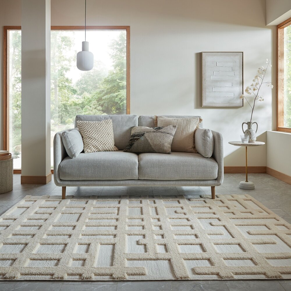 Modern vloerkleed - Elevado Creme Modern vloerkleed - Elevado Creme