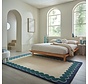 Wollen vloerkleed - Wiggle Blauw