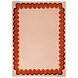 Wollen vloerkleed - Wiggle Oranje Wollen vloerkleed - Wiggle Oranje