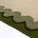 Rond wollen vloerkleed - Wiggle Olijfgroen Rond wollen vloerkleed - Wiggle Olijfgroen