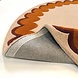 Rond wollen vloerkleed - Wiggle Oranje Rond wollen vloerkleed - Wiggle Oranje