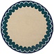 Rond wollen vloerkleed - Wiggle Blauw