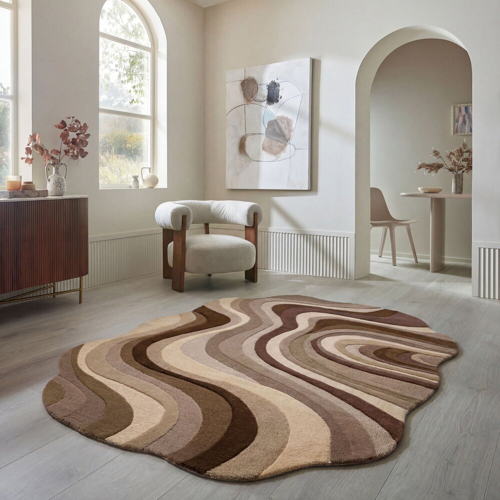 Organisch wollen vloerkleed - Envy Beige/Naturel Organisch wollen vloerkleed - Envy Beige/Naturel