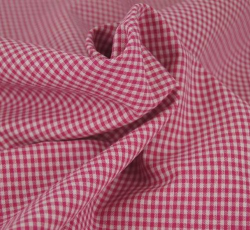 Decostoffen Fuchsia ruit 3mm x 3mm stof