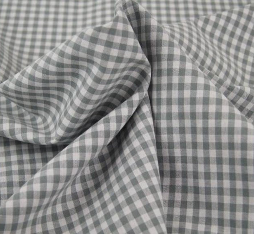 Grijze ruit 5 mm x 5 mm stof