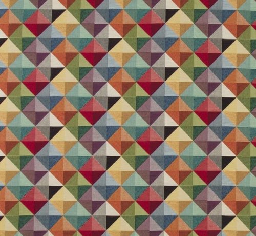 Decostoffen Geometrisch multicolor gobelin