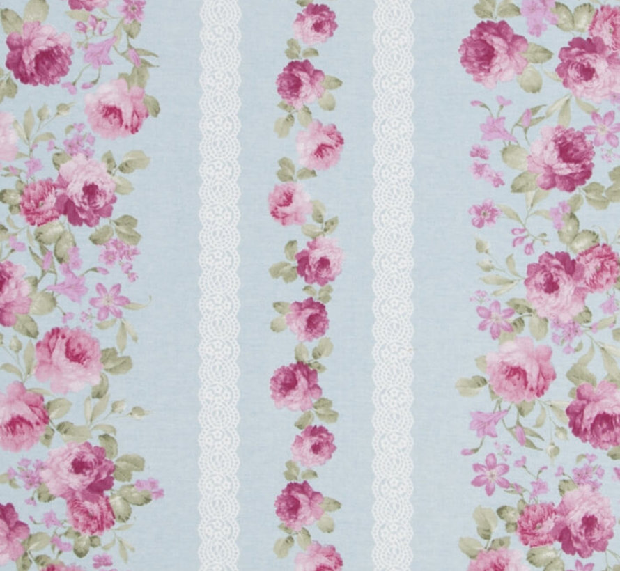 Roze rozen - ottoman print