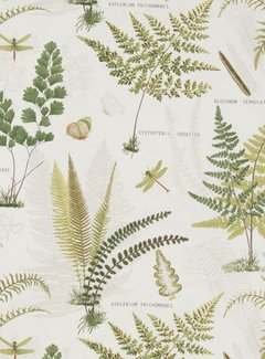 Decostoffen Natuur planten - ottoman print