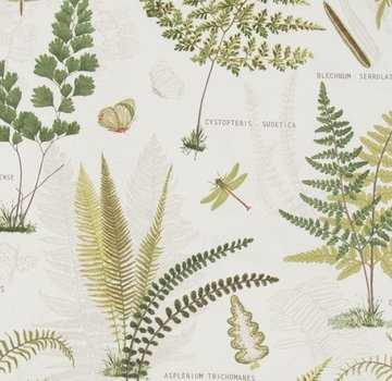 Decostoffen Natuur planten - ottoman print