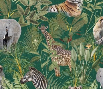 Decostoffen Jungle dierenprint - digitale print
