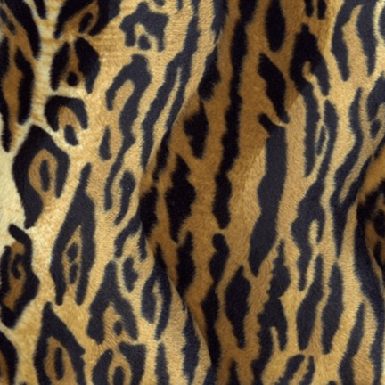 Velboa stof met dierenprints