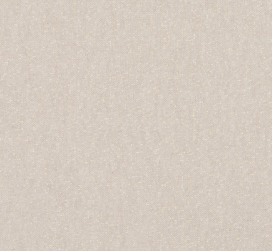 Basic gouden lurex linnenlook stof