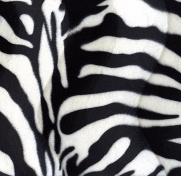 Decostoffen Zebraprint velboa