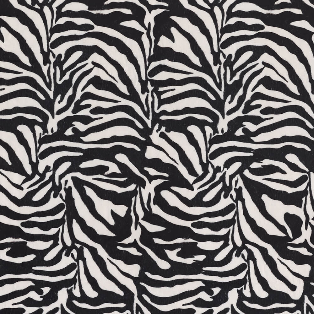 Zebraprint velvet digitale print stof online kopen Decostoffen
