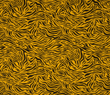 Decostoffen okergele zebraprint tricot