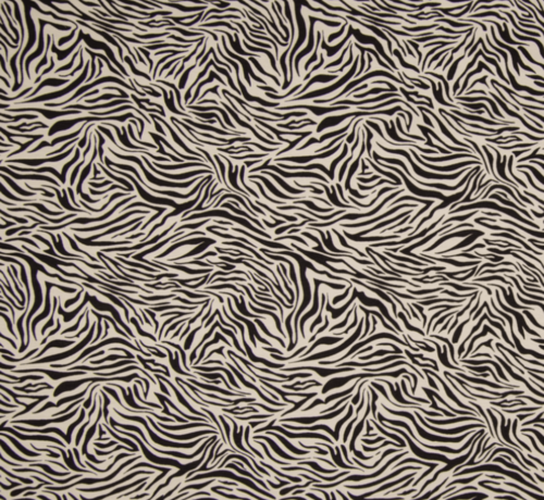 Decostoffen zebraprint sand tricot