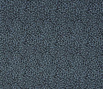 Decostoffen Blauwe panterprint tricot