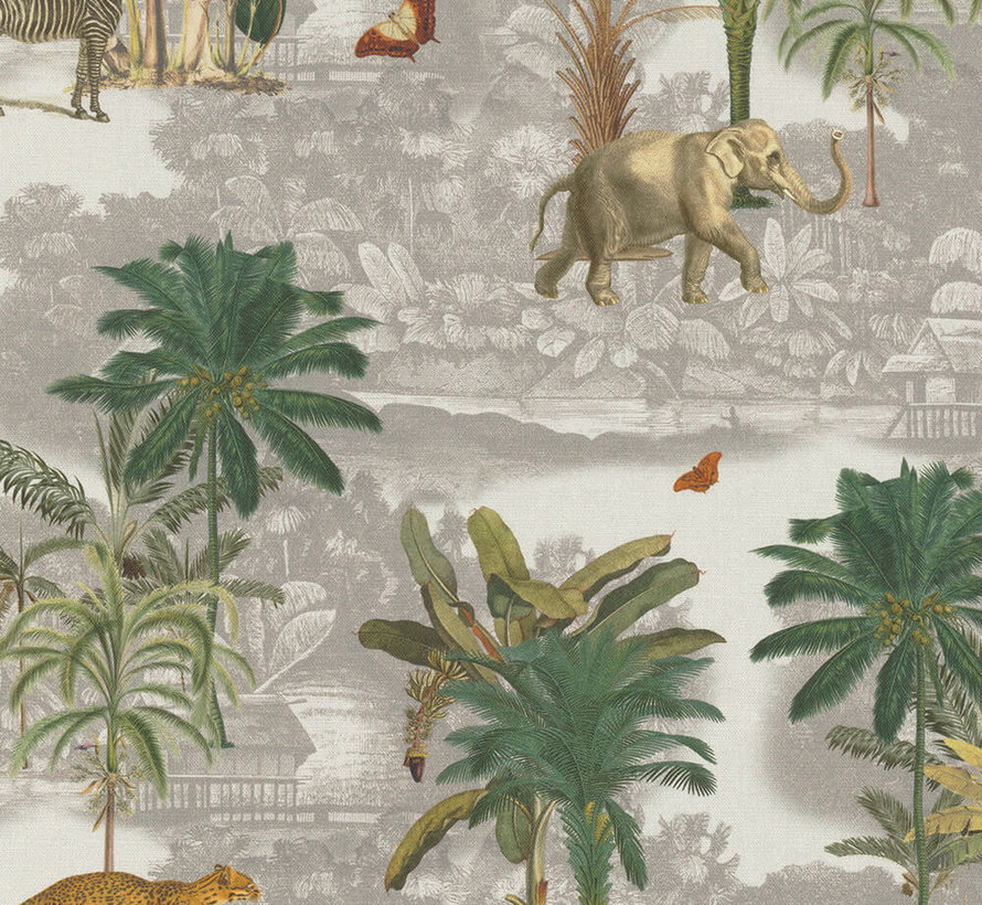 Jungle safari digitale print stof