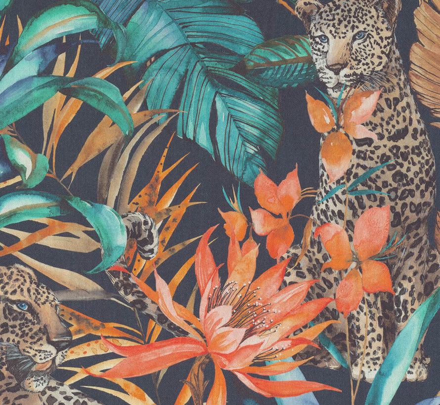 Tropical panterprint digitale print