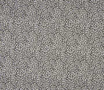Decostoffen Zwart witte panterprint poplin stof