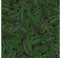 Groene bladeren velvet digitale print