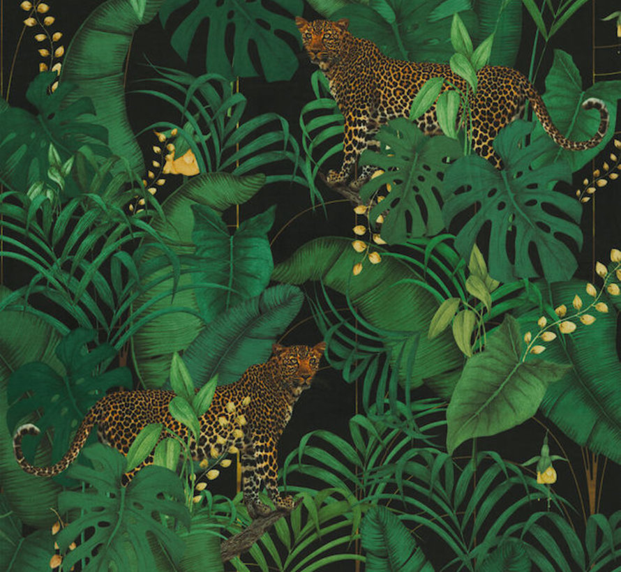 Jungle luipaard velvet digitale print