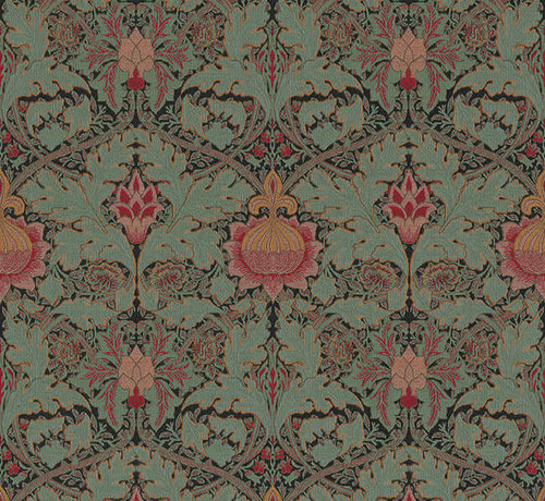 Decostoffen Retro bloemen gobelin stof