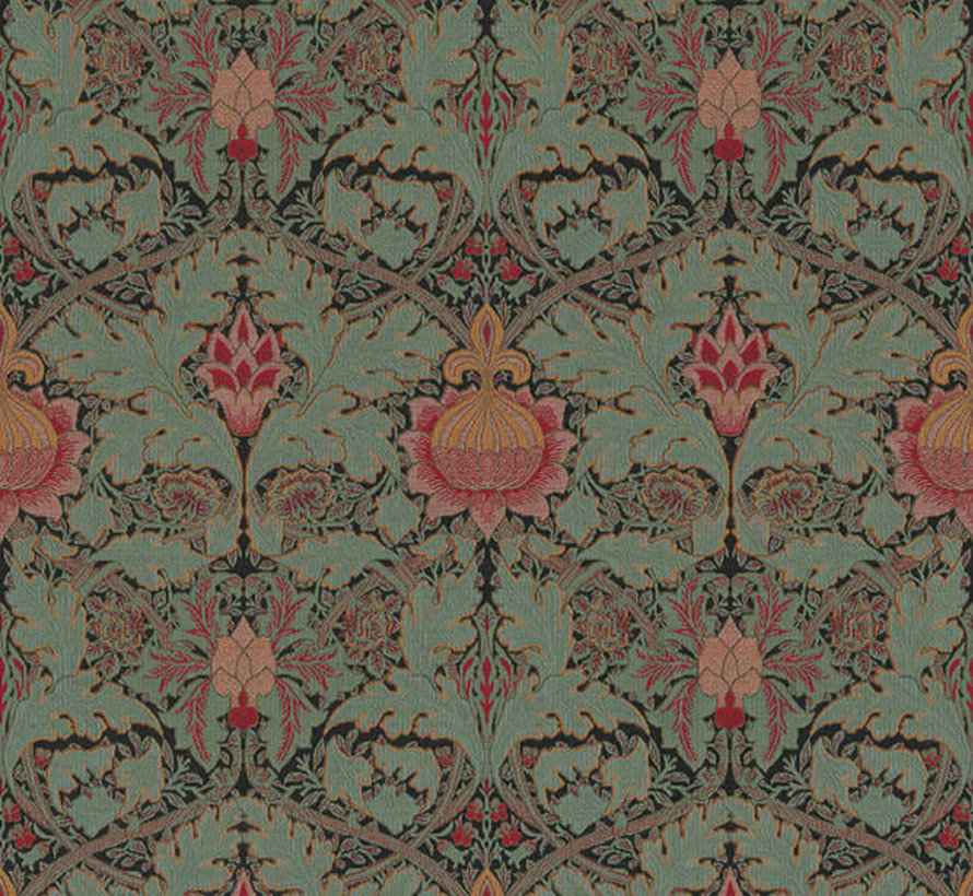 Retro bloemen gobelin stof