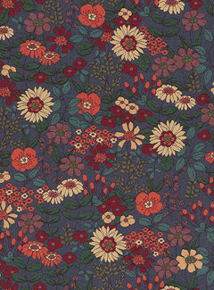 Decostoffen Vintage bloemen print gobelin