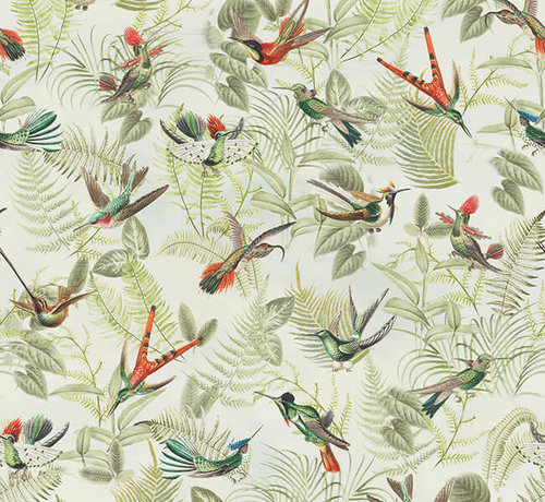 Decostoffen Jungle half panama stof